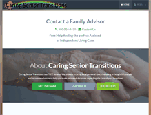 Tablet Screenshot of caringseniortransitions.com